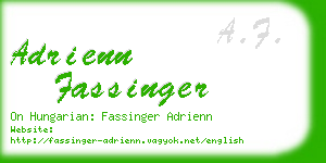 adrienn fassinger business card